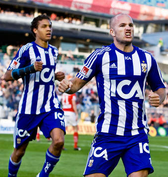 Mathias Ranégie, Jonas Wallerstedt, Göteborg, jubel