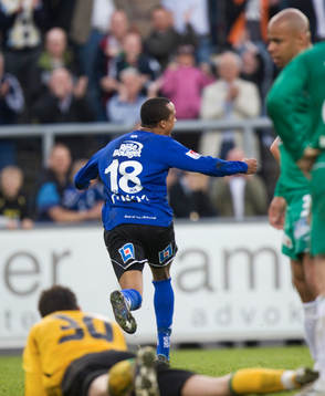 3-0, Marcus Olsson jubel