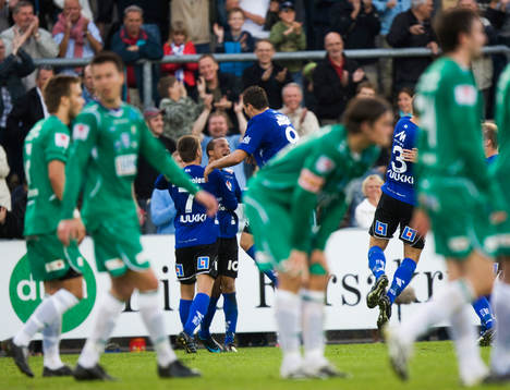 3-0, Marcus Olsson jubel