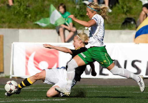 Elin Ekblom Bak, AIK på väg att göra ett av sina två