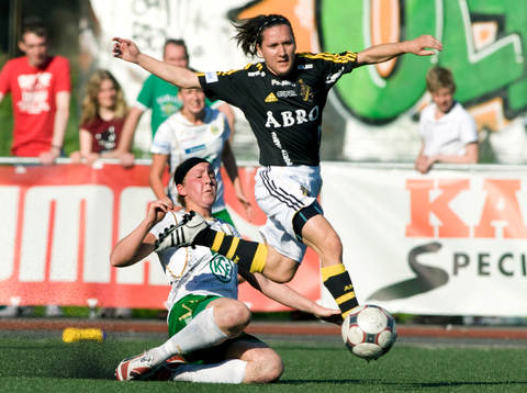 Karin Lissel, Hammarby och Lisa de Vanna, AIK som gjorde 0-3