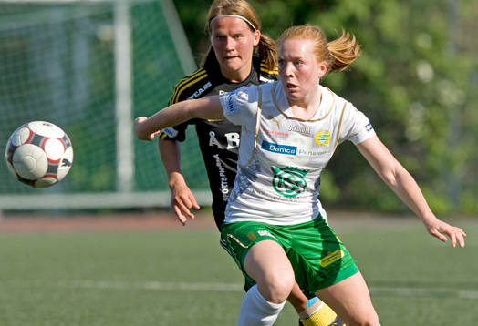 Jessica Julin, AIK och Lisa Björkvik, Hammarby