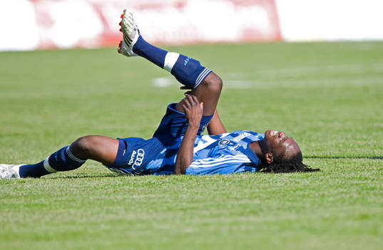 Djurgården utslagna, här Kebba Ceesay