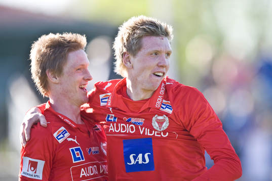 Rasmus Elm och David Elm, glädje, jubel