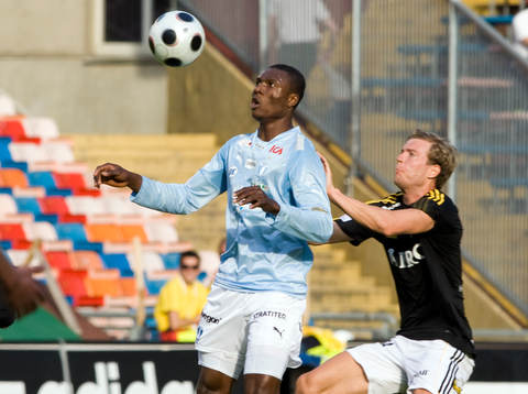 Edward Ofere, Malmö FF och Per Karlsson, AIK