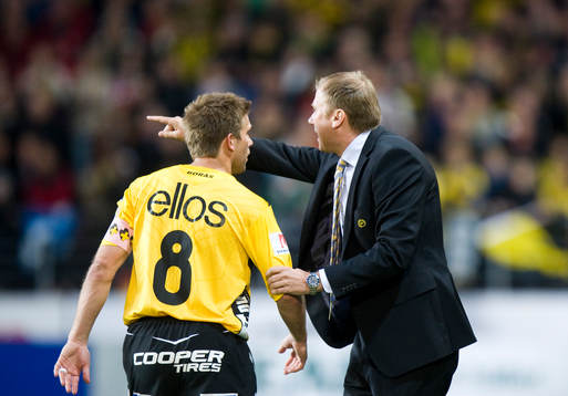 2-0, då får Anders Svensson order av Magnus Haglund,