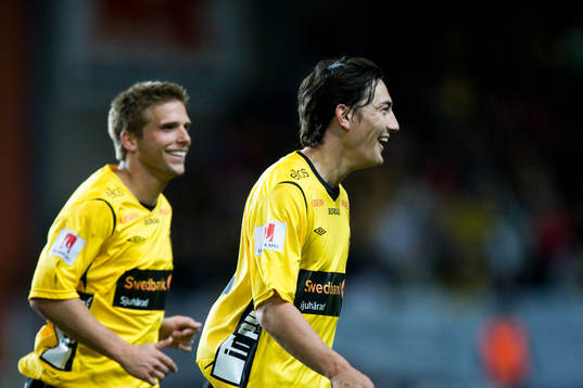 3-0,  frispark Stefan Ishizaki, Anders Svensson på väg