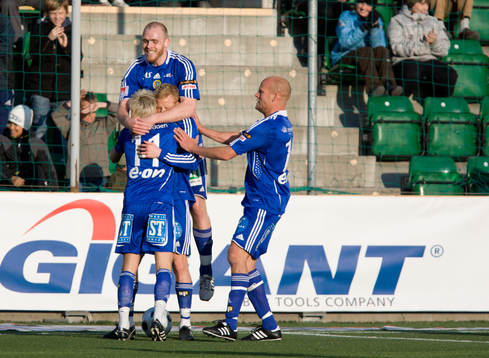 Tobias Eriksson, Sundsvall 1-0 jubel