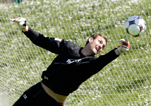 Andreas Isaksson, målvakt, träning