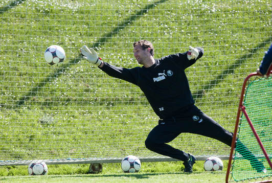 Andreas Isaksson, målvakt, tränar med Trelleborgs FF