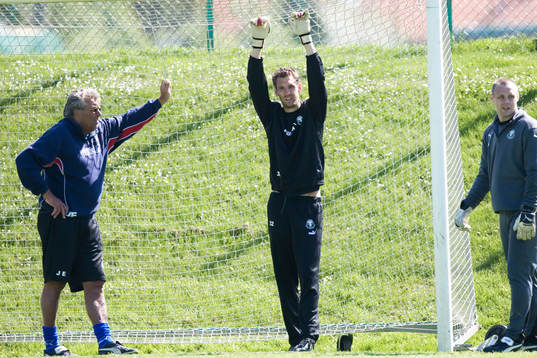 Andreas Isaksson, målvakt, tränar med Trelleborgs FF.