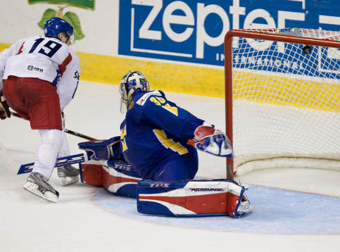 Radim Vrbata straff på Henrik Lundqvist, målvakt