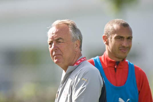 Bo Nilsson, tränare och Henrik Larsson