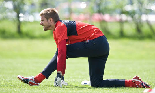 Oscar Berglund, målvakt. Stretch