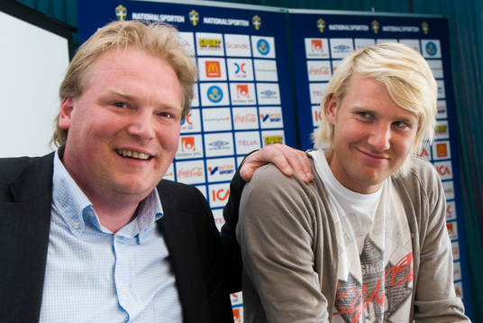 Jörgen Lennartsson, förbundskapten och spelaren Ola