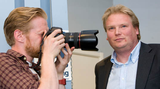 Fotograf Johan Bävman och Jörgen Lennartsson,