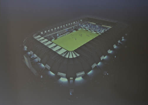 Fotboll, Malmö Arena, Swedbank Stadion, skiss