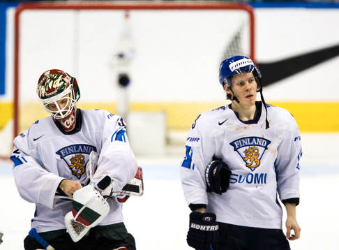 Niklas Bäckström, målvakt och Anssi Salmela, depp