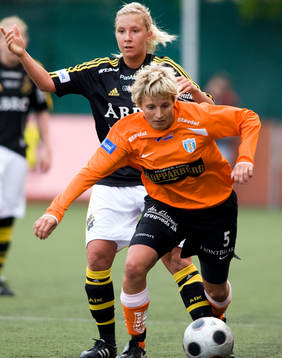 Louise Fors, AIK och Lisa Ek, Kopparbergs/Göteborg