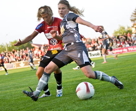 Therese Björck, Kristianstad och Frida Nordin, Ldb Malmö