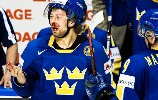 Per Ledin, blodig. Blod, skada