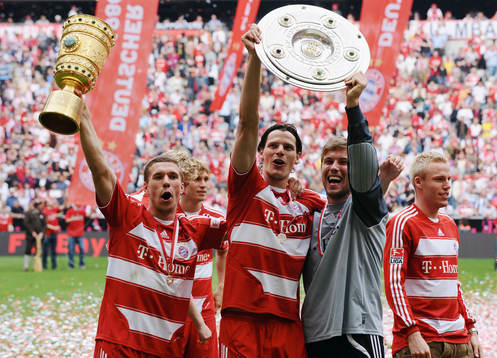 FC Bayern München, Tyska Mästare 2008. Jubel, pokal,