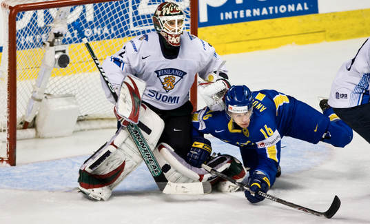 Johan Andersson och Niklas Bäckström, målvakt