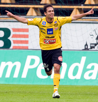 Marcelo Sarvas, Mjällby. Jubel