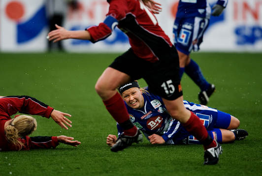 Lisa Nilsson, Linköping, har det tungt