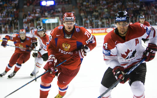 Ilya Kovalchuk och Steve Staios