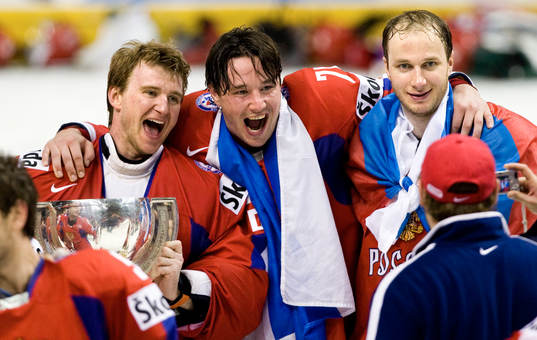 Evgeny Nabokov, målvakt och Ilya Kovalchuk