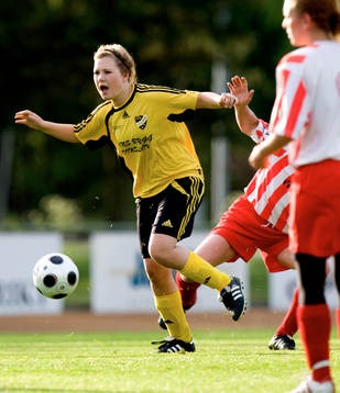 Evelina Johansson, IFK Hässleholm, jubel