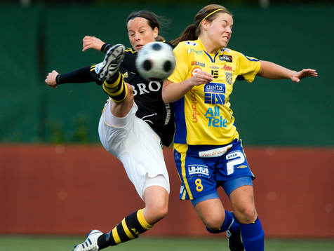 Frida Höglund, AIK och Terese Andersson, Umeå Södra