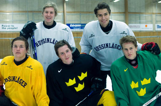 BrFv: Felix Eriksson och Ludvig Rensfeldt. FrFv: Simon