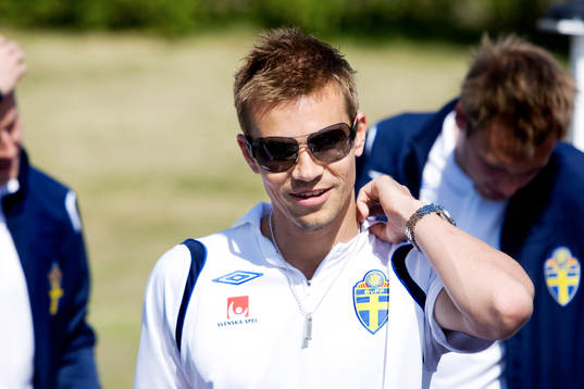 Fotboll, Sverige A, åker båt, Niclas Alexandersson