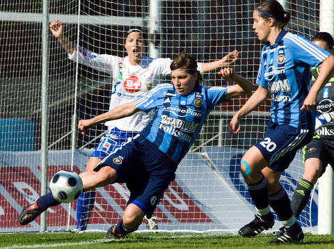 Jessica Landström, Linköping, Linda Forsberg, och Therese