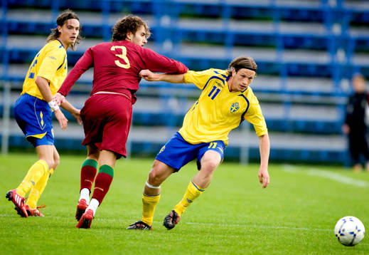 Mikael Lustig och Gustav Svensson, Sverige och Nuno Andre