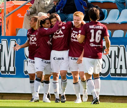 Hannes Stiller gör 1-0 till Qviding