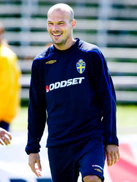 Fredrik Ljungberg, ler, skrattar, skratt, glad