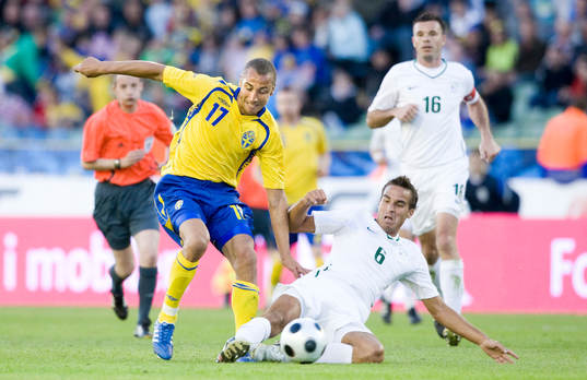Fotboll, Sverige A - Slovenien