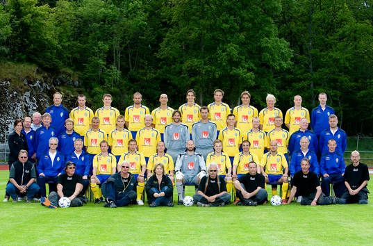 Fotboll, Sverige A, lagbild