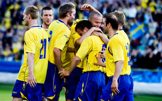 Christian Wilhelmsson, Mikael Nilsson, Olof Mellberg,