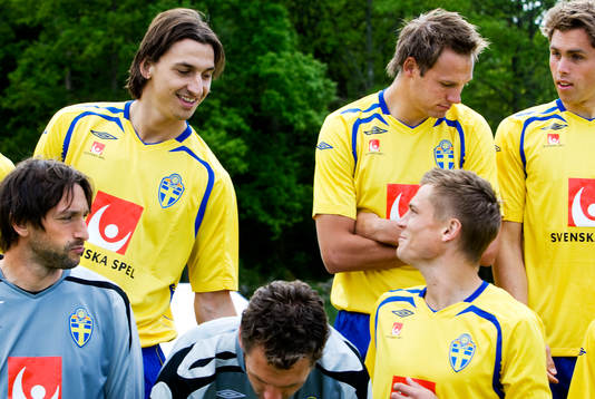Zlatan Ibrahimovic, Andreas Granqvist, Johan Elmader, Rami