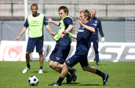 Kim Källström och Sebastian Larsson