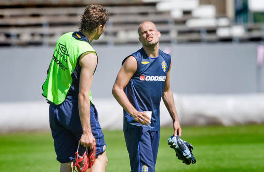 Johan Elmander och Fredrik Ljungberg