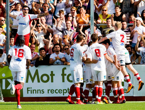 Assyriska gör 3-0. Jubel
