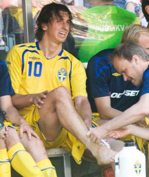 Zlatan Ibrahimovic skadad