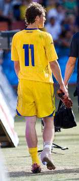 Johan Elmander skadad