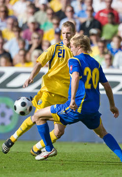 Christian Wilhelmsson, Sverige, och Vitalij Mandzjuk,