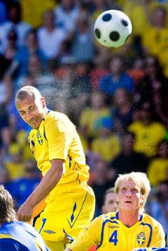 Henrik Larsson, Sverige, och Petter Hansson, Sverige